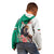 Personalized Bulgaria Coat of Arms Kid Hoodie A Crowned Golden Lion with Rose