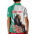 Personalized Bulgaria Coat of Arms Kid Polo Shirt A Crowned Golden Lion with Rose
