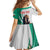 Personalized Bulgaria Coat of Arms Kid Short Sleeve Dress A Crowned Golden Lion with Rose