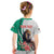 Personalized Bulgaria Coat of Arms Kid T Shirt A Crowned Golden Lion with Rose