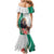 Personalized Bulgaria Coat of Arms Mermaid Dress A Crowned Golden Lion with Rose