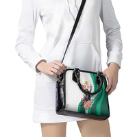 Personalized Bulgaria Coat of Arms Shoulder Handbag A Crowned Golden Lion with Rose