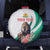 Personalized Bulgaria Coat of Arms Spare Tire Cover A Crowned Golden Lion with Rose