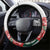 Bulgaria Coat of Arms Steering Wheel Cover A Crowned Golden Lion with Rose