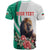 Personalized Bulgaria Coat of Arms T Shirt A Crowned Golden Lion with Rose