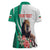 Personalized Bulgaria Coat of Arms Women Polo Shirt A Crowned Golden Lion with Rose