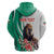 Personalized Bulgaria Coat of Arms Zip Hoodie A Crowned Golden Lion with Rose