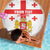 Personalized Georgia National Unity Day Beach Blanket 9th April with Coat of Arms and Flag