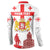 Personalized Georgia National Unity Day Button Sweatshirt 9th April with Coat of Arms and Flag