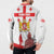 Personalized Georgia National Unity Day Button Sweatshirt 9th April with Coat of Arms and Flag