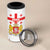 Personalized Georgia National Unity Day 4 in 1 Can Cooler Tumbler 9th April with Coat of Arms and Flag