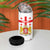 Personalized Georgia National Unity Day 4 in 1 Can Cooler Tumbler 9th April with Coat of Arms and Flag