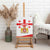 Personalized Georgia National Unity Day Canvas Wall Art 9th April with Coat of Arms and Flag