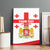 Personalized Georgia National Unity Day Canvas Wall Art 9th April with Coat of Arms and Flag
