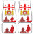 Personalized Georgia National Unity Day Car Mats 9th April with Coat of Arms and Flag