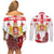 Personalized Georgia National Unity Day Couples Matching Off Shoulder Short Dress and Long Sleeve Button Shirt 9th April with Coat of Arms and Flag