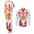 Personalized Georgia National Unity Day Couples Matching Tank Maxi Dress and Long Sleeve Button Shirt 9th April with Coat of Arms and Flag