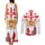 Personalized Georgia National Unity Day Couples Matching Tank Maxi Dress and Long Sleeve Button Shirt 9th April with Coat of Arms and Flag