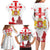 Personalized Georgia National Unity Day Family Matching Long Sleeve Bodycon Dress and Hawaiian Shirt 9th April with Coat of Arms and Flag