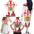 Personalized Georgia National Unity Day Family Matching Off The Shoulder Long Sleeve Dress and Hawaiian Shirt 9th April with Coat of Arms and Flag