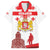 Personalized Georgia National Unity Day Family Matching Off The Shoulder Long Sleeve Dress and Hawaiian Shirt 9th April with Coat of Arms and Flag
