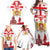 Personalized Georgia National Unity Day Family Matching Off Shoulder Maxi Dress and Hawaiian Shirt 9th April with Coat of Arms and Flag