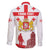 Personalized Georgia National Unity Day Family Matching Off Shoulder Maxi Dress and Hawaiian Shirt 9th April with Coat of Arms and Flag