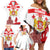 Personalized Georgia National Unity Day Family Matching Off Shoulder Short Dress and Hawaiian Shirt 9th April with Coat of Arms and Flag