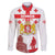 Personalized Georgia National Unity Day Family Matching Short Sleeve Bodycon Dress and Hawaiian Shirt 9th April with Coat of Arms and Flag
