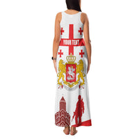 Personalized Georgia National Unity Day Family Matching Tank Maxi Dress and Hawaiian Shirt 9th April with Coat of Arms and Flag