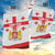 Personalized Georgia National Unity Day Garden Flag 9th April with Coat of Arms and Flag