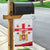 Personalized Georgia National Unity Day Garden Flag 9th April with Coat of Arms and Flag