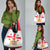 Personalized Georgia National Unity Day Grocery Bag 9th April with Coat of Arms and Flag