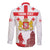 Personalized Georgia National Unity Day Long Sleeve Button Shirt 9th April with Coat of Arms and Flag