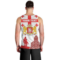 Personalized Georgia National Unity Day Men Tank Top 9th April with Coat of Arms and Flag