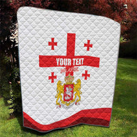 Personalized Georgia National Unity Day Quilt 9th April with Coat of Arms and Flag