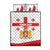Personalized Georgia National Unity Day Quilt Bed Set 9th April with Coat of Arms and Flag
