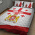 Personalized Georgia National Unity Day Quilt Bed Set 9th April with Coat of Arms and Flag