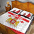 Personalized Georgia National Unity Day Quilt Bed Set 9th April with Coat of Arms and Flag