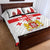 Personalized Georgia National Unity Day Quilt Bed Set 9th April with Coat of Arms and Flag