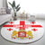 Personalized Georgia National Unity Day Round Carpet 9th April with Coat of Arms and Flag