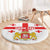 Personalized Georgia National Unity Day Round Carpet 9th April with Coat of Arms and Flag