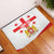 Personalized Georgia National Unity Day Rubber Doormat 9th April with Coat of Arms and Flag