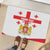 Personalized Georgia National Unity Day Rubber Doormat 9th April with Coat of Arms and Flag