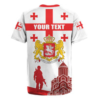 Personalized Georgia National Unity Day Rugby Jersey 9th April with Coat of Arms and Flag