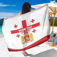 Personalized Georgia National Unity Day Sarong 9th April with Coat of Arms and Flag