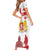 Personalized Georgia National Unity Day Short Sleeve Bodycon Dress 9th April with Coat of Arms and Flag