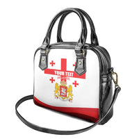 Personalized Georgia National Unity Day Shoulder Handbag 9th April with Coat of Arms and Flag