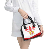 Personalized Georgia National Unity Day Shoulder Handbag 9th April with Coat of Arms and Flag