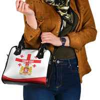 Personalized Georgia National Unity Day Shoulder Handbag 9th April with Coat of Arms and Flag